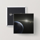 星の軌道にある巨大なのまわりに小惑星帯 缶バッジ (正面&裏面)