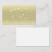 星の輝きライト金ゴールドの空の名刺 名刺 (正面/裏面)