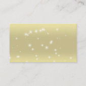 星の輝きライト金ゴールドの空の名刺 名刺 (正面)