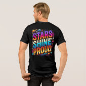 星の輝き誇りを持った トライブレンドＴシャツ (裏面全面)