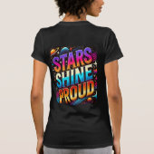 星の輝き誇りを持った Tシャツ (裏面)