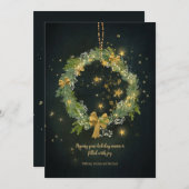 星の輪のホリデーグリーティングカード シーズンカード (正面/裏面)