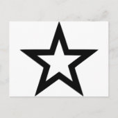星の輪郭 ポストカード (正面)
