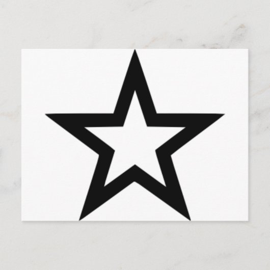 星の輪郭 ポストカード (正面)