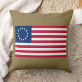 星の輪，ベッツィ・ロスのアメリカ国旗 クッション (ブランケット)