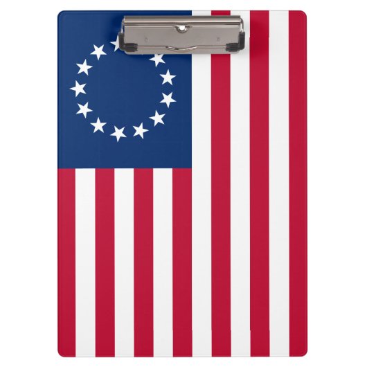 星の輪，ベッツィ・ロスのアメリカ国旗 クリップボード (正面)