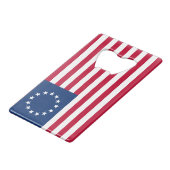 星の輪,ベッツィ・ロスのアメリカ国旗 クレジットカード栓抜き (正面アングル)
