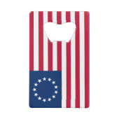 星の輪,ベッツィ・ロスのアメリカ国旗 クレジットカード栓抜き (裏面)