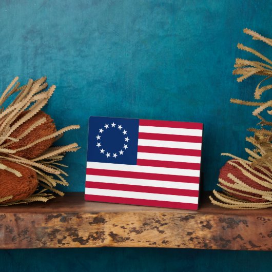 星の輪,ベッツィ・ロスのアメリカ国旗 フォトプラーク (側面)