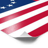 星の輪,ベッツィ・ロスのアメリカ国旗 フォトプリント (角)