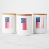 星の輪，ベッツィ・ロスのアメリカ国旗 フードラベル (ボトル)