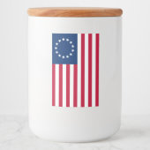 星の輪，ベッツィ・ロスのアメリカ国旗 フードラベル (正面)