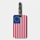 星の輪，ベッツィ・ロスのアメリカ国旗 ラゲッジタグ (裏面縦)