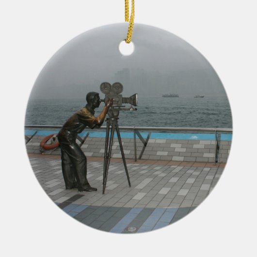 星の道、九龍、香港 セラミックオーナメント (正面)