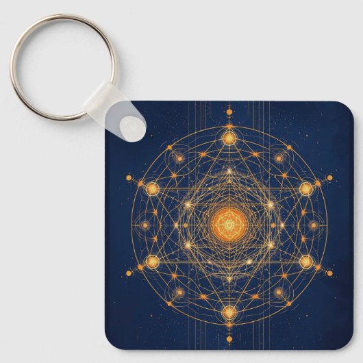 星の配置: 内なる光の幾何学 キーホルダー (正面)