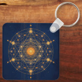 星の配置: 内なる光の幾何学 キーホルダー (裏面)