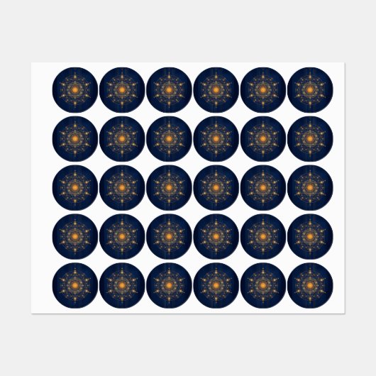 星の配置: 内なる光の幾何学 ラベル (シート)