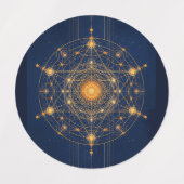 星の配置: 内なる光の幾何学 ラベル (デザイン2)