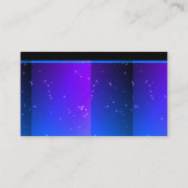 星の金ゴールドの精神的な惑星の紫色の名刺 名刺 (裏面)