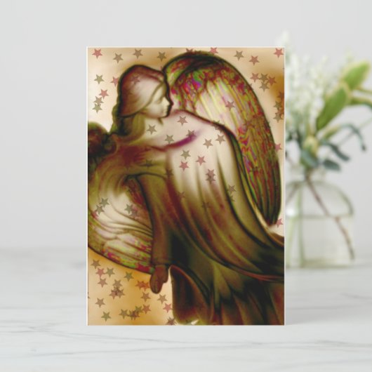 星の金色の天使のグリーティングカード シーズンカード (スタンド正面)