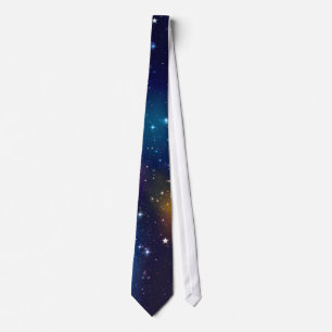 星の銀河系のプリント ネクタイ