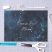 星の銀河系水の色カスタムウェディング 薄葉紙 (クラフト)