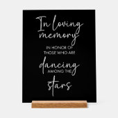 星の間の愛する記憶踊りブラック結婚ズ アクリルサイン (正面)