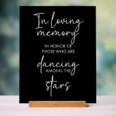 星の間の愛する記憶踊りブラック結婚ズ アクリルサイン (ニュートラル)