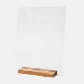 星の間の記憶踊りを愛結婚して アクリルサイン (傾斜)