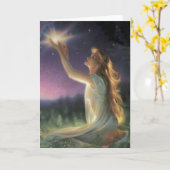 星の間の願い カード (黄色い花)