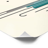 星の雨が降る傘の上の三日月 ポスター (コーナー)