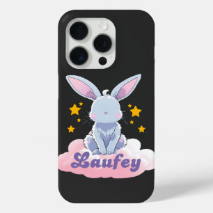「星の雲に輝くLaufey Bunny – かわいいデザイン」 iPhone 15 Proケース