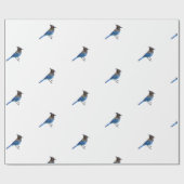 星の青いカケスの包装紙 ラッピングペーパー (フラット)