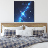 星の青い天体銀河系 キャンバスプリント (インサイチュ (寝室))