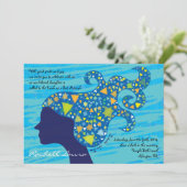 星の髪のカスタマイズ女の子 招待状 (スタンド正面)