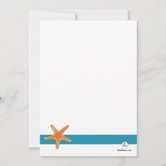 星の魚の招待状 招待状 (裏面)