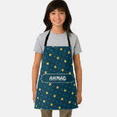 星の黄色のパターミニマルン エプロン (インサイチュ)