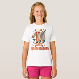 星の100日にブラッ学プ | 宇宙 Tシャツ