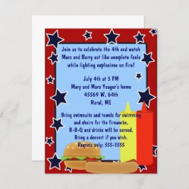 星のCookoutの招待状 招待状