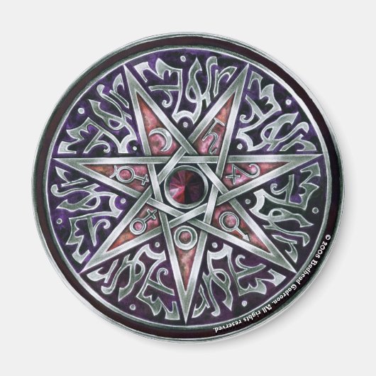 星のFeyラウンドマグネット マグネット (正面)