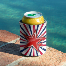 星のn個のストライプ自由 缶クーラー