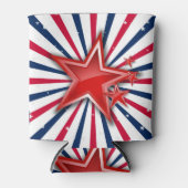 星のn個のストライプ自由 缶クーラー (正面)