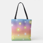 星はこのパステル数々のカラーで トートバッグ (裏面)