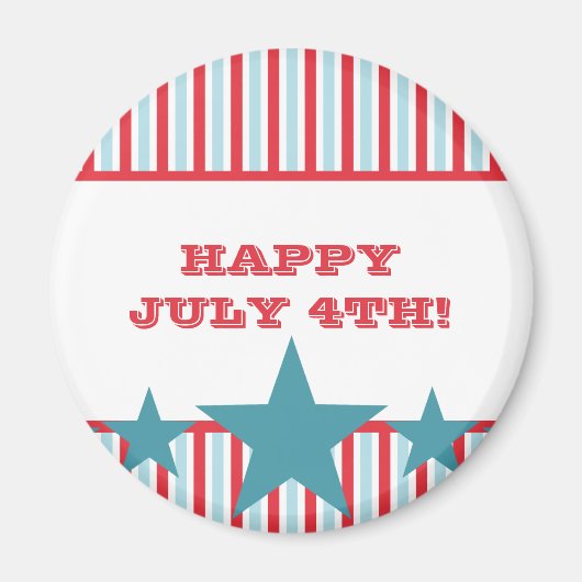 星はっきりしたとストライプ磁石 マグネット (正面)