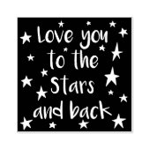 星はっきりしたと背中への愛 ラバースタンプ (インプリント)