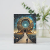 星はのまわりに中心点を回る ポストカード (スタンド正面)