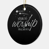 星はもし崇拝するように作られたので私は賞賛する セラミックオーナメント (左)