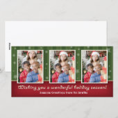 星は及び3つの写真カードを縞で飾ります シーズンカード (正面/裏面)