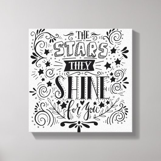 星は君の為に輝く キャンバスプリント (正面)
