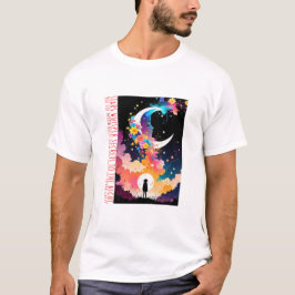 星は夜には秘密をささやくが月には秘密をささげる Tシャツ